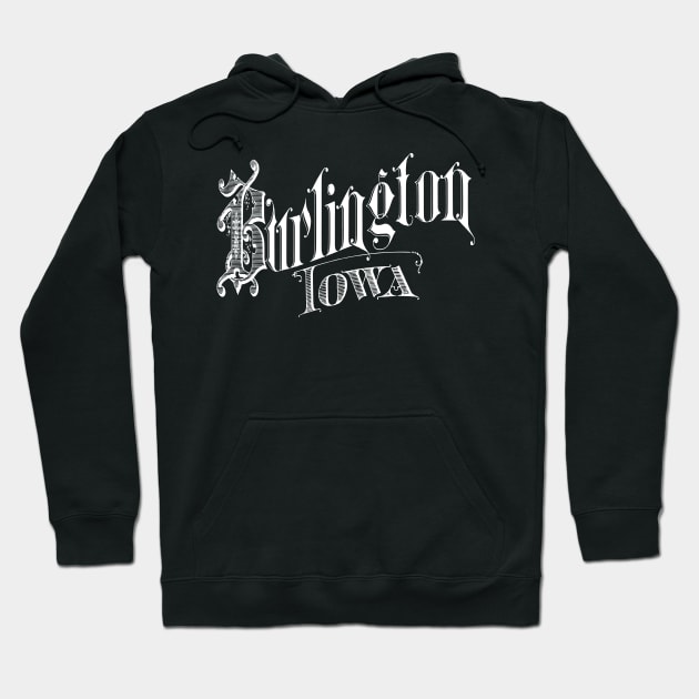 Vintage Burlington, IA Hoodie by DonDota